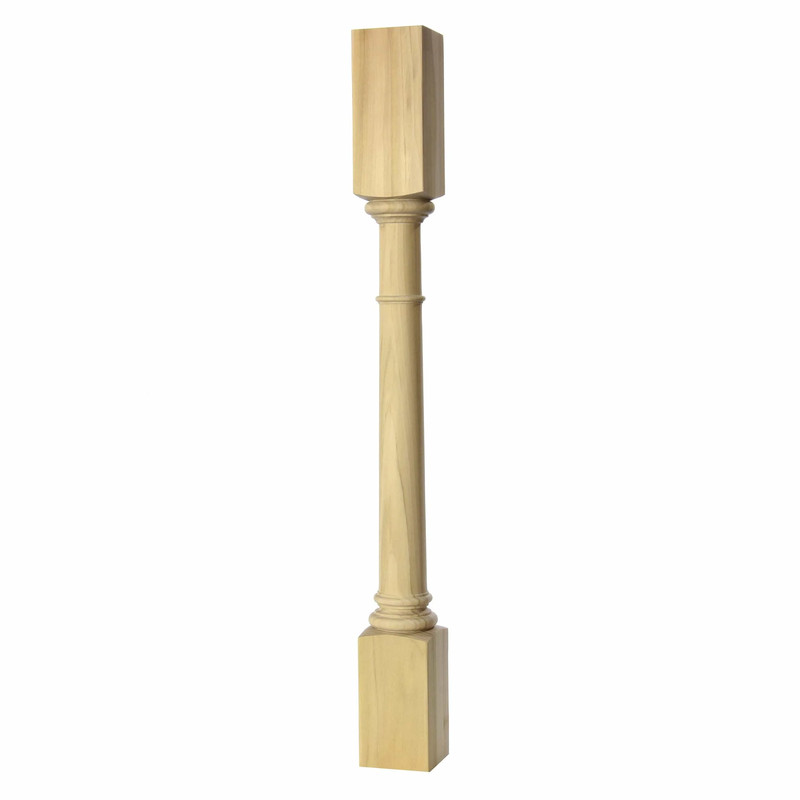 Turned Post - Style 60 - 34.5"H - Species:Alder